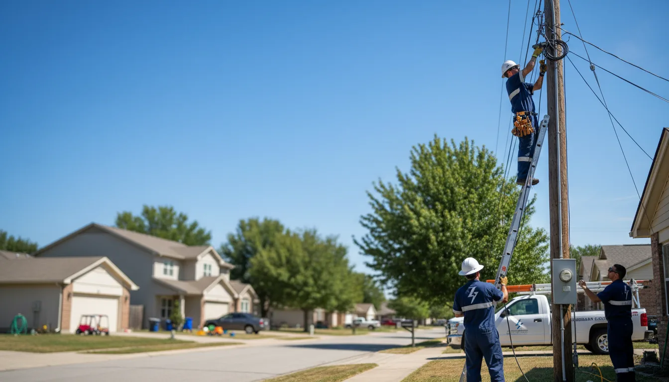 Residential electrician providing installation services in Cadwell, GA